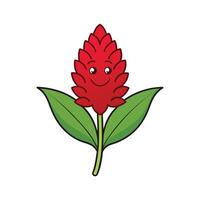 Bright Red Amaranth Isolated on Pure Background vector
