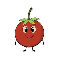 Vibrant Tamarillo Tree Tomato on Clean Surface vector