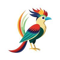 Wilsons Bird of Paradise Unique Design Illustration vector