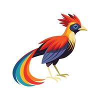 Vibrant Wilsons Bird of Paradise Artistic Design vector