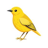 Artistic Representation of Yellow Warbler Bird vector