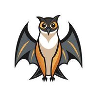 Elegant Bat Falcon Bird Illustration vector