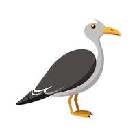 Unique BlackTailed Gull Design vector
