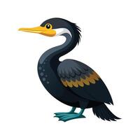Elegant Cormorant Bird Design vector