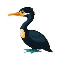Charming Illustration of Cormorant vector