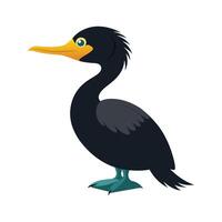 Unique Cormorant Bird Artwork vector