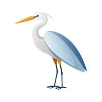 Stylish Egret Bird Design vector