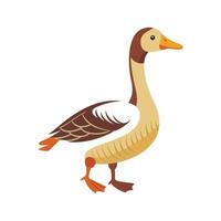 Elegant Goose Bird Graphic Design vector