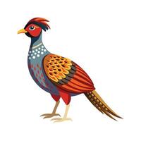 Majestic Great Argus Pheasant vector