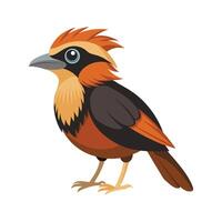Stylish Great Antshrike Bird Artwork vector