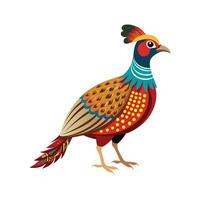 Charming Great Argus Pheasant Bird Artwork vector