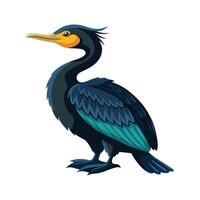 Unique Great Cormorant Bird Graphic vector