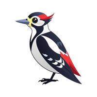 Unique Great Spotted Woodpecker Artwork vector