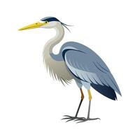 Unique Artwork of Grey Heron vector