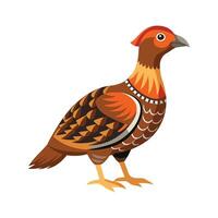 Stylish Artwork of Grouse Bird vector