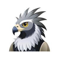Elegant Harpy Eagle Bird Graphic vector