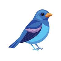 Stylish Illustration of Indigo Bunting vector