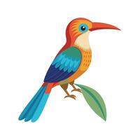 Charming Jacamar Bird Artwork vector