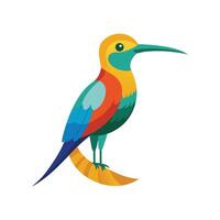 Unique Jacamar Bird Artwork vector