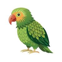 Elegant Artwork of Kakapo vector