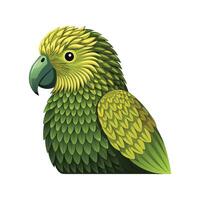 Stylish Kakapo Bird Artwork vector