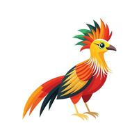 Charming King Bird of Paradise vector