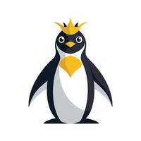 Elegant King Penguin Bird Artwork vector