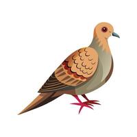 Charming Mourning Dove Artwork vector