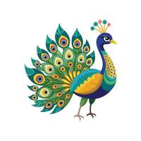 Charming Peacock Bird Design vector