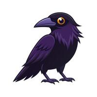 Elegant Raven Bird Design vector