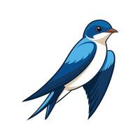 Artistic Tree Swallow Bird Representation vector