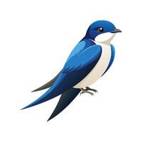 Artistic Illustration of Unique Tree Swallow vector