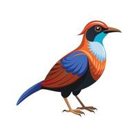 Artful Design of Victorias Riflebird Bird vector
