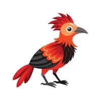 Artful Weaving Bird Unique Design Representation vector