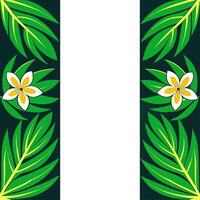 Tropical rainforest seamless tiles pattern with dense foliage and vibrant floral accents for exotic home settings Set 2 vector