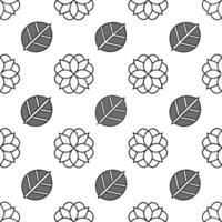 Industrial hydrangea seamless tiles pattern with bold lines and metallic accents on white background ideal for modern lofts Set 4 vector