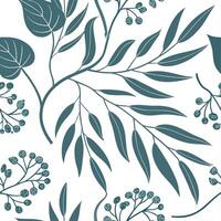 Industrial eucalyptus seamless tiles pattern with bold lines and metallic accents on white background ideal for modern lofts Set 9 vector