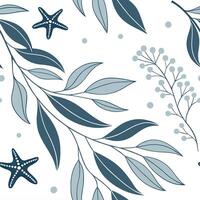 Industrial eucalyptus seamless tiles pattern with bold lines and metallic accents on white background ideal for modern lofts Set 7 vector