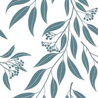 Industrial eucalyptus seamless tiles pattern with bold lines and metallic accents on white background ideal for modern lofts Set 5 vector
