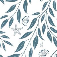 Industrial eucalyptus seamless tiles pattern with bold lines and metallic accents on white background ideal for modern lofts Set 2 vector