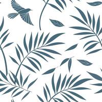 Industrial bamboo leaves seamless tiles pattern with bold lines and metallic accents on white background ideal for modern lofts Set 4 vector