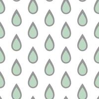 Heather and raindrops seamless pattern refreshing isolated white background ideal for spring textiless branding packaging vector