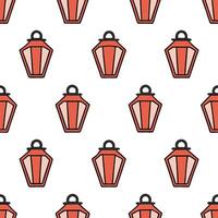 Heather and lanterns seamless pattern festive isolated white background perfect for holiday textiless branding packaging Set 2 vector