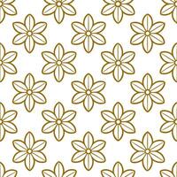 Geometric buttercup seamless pattern with sharp lines and modern aesthetics on white vector