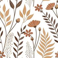 Ethereal seamless tile pattern with delicate watercolor floral elements and soft gradients for dreamy spaces concept as Delicate watercolor floral elements with soft gradients crea flat vector
