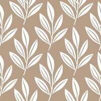 Elegant botanical seamless tiles pattern featuring delicate floral motifs and subtle green accents perfect for modern home interiors Set 3 vector