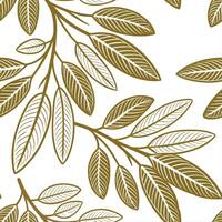 Elegant clover seamless tiles pattern with intricate green clovers arranged symmetrically on white background Set 2 vector