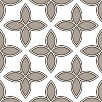 Contemporary minimalist seamless tiles pattern with abstract floral shapes and neutral colors for sleek modern homes Set 3 vector
