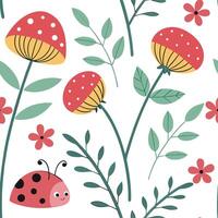 Contemporary minimalist seamless tiles pattern with abstract floral shapes and neutral colors for sleek modern homes Set 2 vector