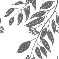 Botanical garden eucalyptus seamless tiles pattern with various eucalyptus species in natural greens on white background perfect for serene spaces Set 6 vector